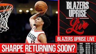 Shaedon Sharpe Set to Return Soon?  Blazers Uprise Live