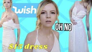 I tried cheap wedding dresses from WISH