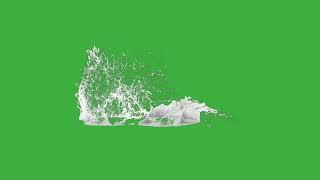 Realistic water splash green screen  TOP VIDEO 2023