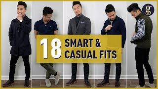 Smart Casual Outfits for Men  Ash & Erie Mega Try-On Haul Guys Style Inspiration