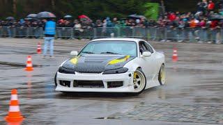 Nissan Silvia S15 w 2JZ Engine  Drifts Burnouts Sounds ...