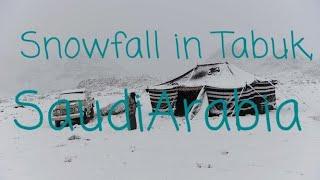 Snowfall in Tabuk SaudiArabia