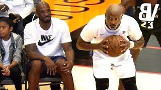 Kobe Bryant IMPRESSED By Old NBA Opponent at Drew League Cuttino Mobley Championship Highlights