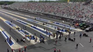 Charlotte 4 Wides 2017 - Pro Stock Motorcycle - Steve Johnson vs. Scotty Pollacheck vs. WAR