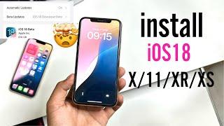 How To Install iOS 18 in iPhone 11XXR All iPhones Lets Try Guys  How to Get iOS 18 On iPhone 12