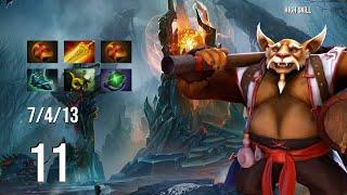 Dota 2 Pro Gameplay   11   Brewmaster   7 4 13   High Skill Dota 2  Offlane  Eleven IHC Esports