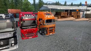 Конвой и покатушки. ETS 2 MPTruckers Euro Truck Simulaor 2