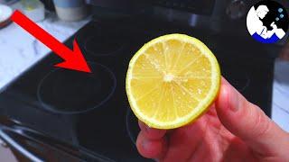 Rub a LEMON on your Glass Stove Top and WATCH WHAT HAPPENS 