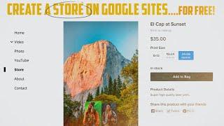 Google Sites Set up a Store & Sell Products for FREE In-Depth Tutorial