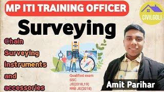 Chain Surveying Instruments and Accessories। MP ITI TO । Amit Parihar।