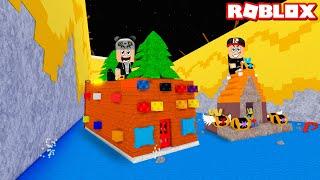 İkimizde Ev Yaptık Yolun Sonuna Varan Kazanır - Panda ile Roblox Build A Boat For Treasure