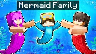 Adopted By A MERMAID FAMILY In Minecraft