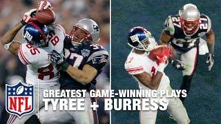 Tyree Helmet Catch + Plaxico Burress game-winning TD Super Bowl XLII  NFL