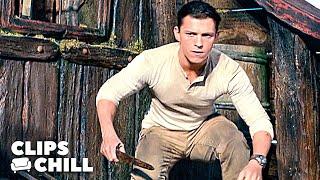 Fighting Aboard A Flying Pirate Ship  Uncharted Tom Holland Mark Wahlberg