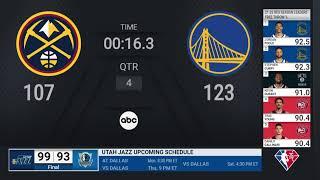 Nuggets @ Warriors  #NBAPlayoffs on ABC Live Scoreboard