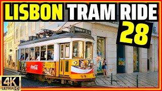 Riding LISBON TRAM 28 Lisbons Most EPIC and Fun Form of Transportation Portugal 4K