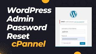 How to Find WordPress Username and Password in cPanel  WordPress Change Password in Database