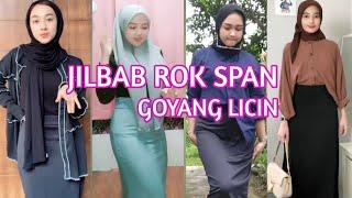 tiktokJilbab Goyang hot Rok span ketat dan licin