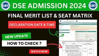 Final Merit List Declaration Time for Direct Second Year Engineering Admission Process 2024-25