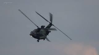 RNLAF CH-47D 298 Sqn D-665  Departure Flyby Sanicole Airshow 12 Sept 2021