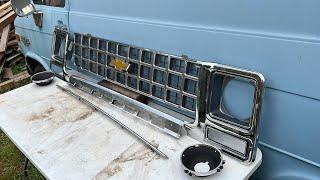 Chevy C10 grill restoration