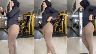 Hijab Style Try On ReKomendasi Legging Sport Spandek Jersey Halus Melar