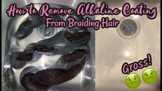 How to Clean Synthetic Hair Before Braiding  ACV Rinse for Braids  Gabrielle Ishell