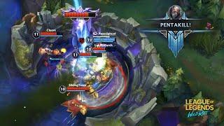 PENTAKILL Wild Rift 1V5  LoL Wild Rift Montage