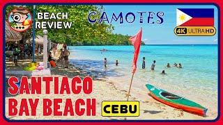 Santiago Bay Beach Camotes CEBU Famous beach in Camotes Islands 4K Walking Tour  4K Beach Walk