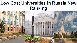 LOW COST UNIVERSITIES IN RUSSIA NEW RANKING