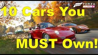 10 Cars You MUST Own in Forza Horizon 4