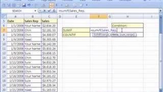 Excel Magic Trick #13 SUM or COUNT only certain items SUMIF COUNTIF functions