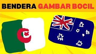 Tebak Gambar Bendera Negara BOCIL Anak Kecil TK SD  Amerika Afrika Oseania Australia