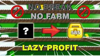 LAZY PROFIT 585WLS IN 30MINS NO BREAK NO FARM - Growtopia Profit 2022