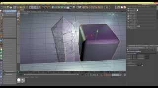 Crashed Glas  Eiswürfel  Bergkristall - Tutorial Cinema 4D