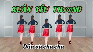 XUÂN YÊU THƯƠNG -remix BÀI NHẢY MẪU Đàm Vĩnh Hưng Dân vũ cha cha đẹp nhất bài nhảy Tết