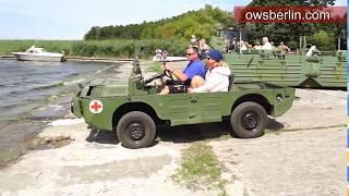 Amphibisches Geländefahrzeug Luaz 967 fährt in die Weser  Best Amphibious Vehicle