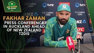 Fakhar Zaman Press Conference in Auckland ahead of New Zealand T20Is  PCB  MA2A