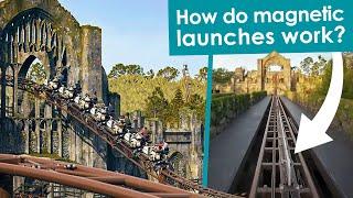 How do magnetic launch coasters work?  LSMs & LIMs explained