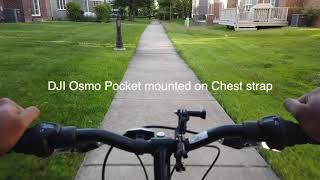 How to fix DJI Osmo Pocket Jello effect for Bike ride using Chest Strap