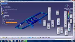 #CATIA V5 #FREQUENCY Analysis of a frame