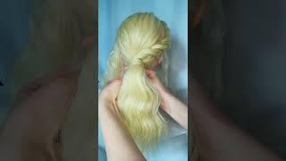 EASY AND QUICK HAIRSTYLE TUTORIAL VOLUME PONYTAIL#shorts#easyhairstyletutorial#hairstyles#hair