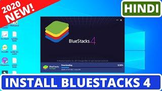 How To DownloadInstall BLUESTACKS 4 In PCLAPTOP  Windows 1078  In HINDI 2021