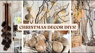 CHRISTMAS DIY DECOR  HIGH-END CHRISTMAS DECOR  HOME DECOR ON A BUDGET  Christmas Decorating Ep1