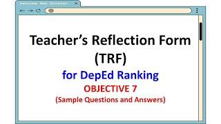 TRF FOR RANKING OBJECTIVE 7