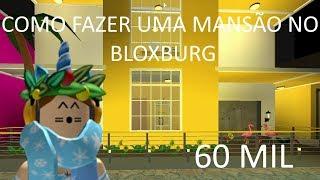 Roblox - COMO FAZER UMA MANSÃO NO BLOXBURG COM GARAGEM
