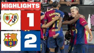 RAYO VALLECANO 1 - 2 FC BARCELONA  HIGHLIGHTS LALIGA EA SPORTS