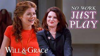 Grace & Karen at work doing no work  S2  Will & Grace