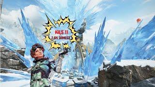 11kills & 2.8k damage very epic game with horizon best legend in apex