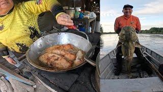 Pesca y cocina de un Bagre de 40 kilos en compañía de mamá y el Boyaco.